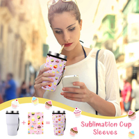 Sac isotherme de bouteille de bière en néoprène personnalisé avec fermeture à glissière Slim Can Koozy 12 oz Sublimation vierges isolant porte-bouteille en verre