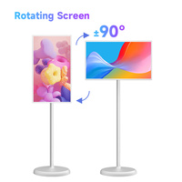 21.5 pouces écran Lcd écran tactile intérieur Android 12 publicité signalisation numérique Portable Mobile sol debout Smart TV