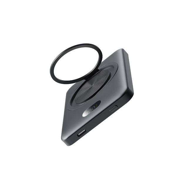 Ultra Slim High Capacity Battery Mini Magnetic Wireless Power Bank Portable Super Fast Charge 360° Rotating Stand Qi2 Charger