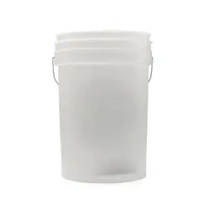6.5 Gal Food Grade HDPE Plastik Fermenter Brew Bucket dengan Pegangan Logam Spigho Semi-tranparent Baru