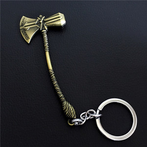 LLavero de la película de <span class=keywords><strong>Thor</strong></span> para hombres y mujeres, arma, martillo, martillo, colgante de coche, joyería, regalo para seguidores, venta al por mayor - Product Image 5