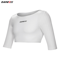 Darevie Sous-vêtement de compression athlétique sans couture en tissu perforé respirant pour le cyclisme et l'entraînement