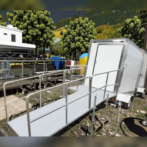 Bền Sang Trọng 2 + 1 Quầy Hàng Xách Tay Nhà Vệ Sinh Trailer ADA Ngoài Trời Di Động Nhà Vệ Sinh Phòng Tắm Trailer Cho Người Khuyết tật - Product Image 2