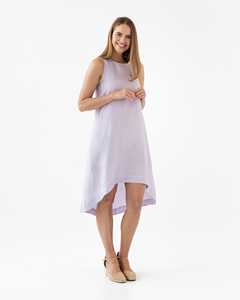 Custom Cheap <strong>Clothing</strong> <strong>Summer</strong> Breathable Plus Size Long White Vacation Dresses Sleeveless Casual Linen Dress Vestido for Ladies - Product Image 4