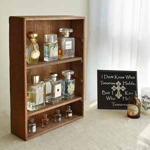 Étagères murales en bois design pour objets de collection - figurines, verres à liqueur, boîtes à épices, cosmétiques ou parfums - Product Image 6