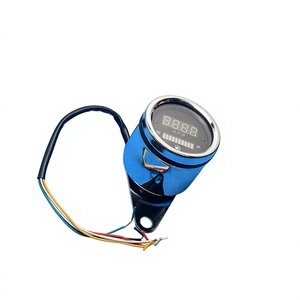 Tacómetro para motocicleta, medidor de combustible, panel de instrumentos LCD de 12V, medidor de RPM, medidor para scooter, carcasa negra - Product Image 4