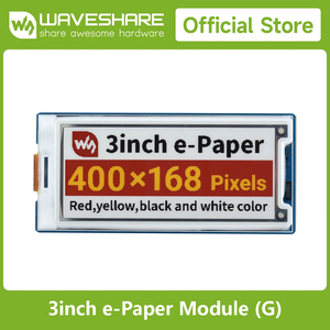 Module d'écran électronique Waveshare 3 pouces (G) 400*168 Rouge/Jaune/Noir/Blanc, faible consommation, grand angle de vision, effet papier - Product Image 3