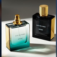 Parfum pour homme Paris Water 50ml, parfum frais boisé océanique longue durée, format voyage, Cologne portable pour homme, fourniture d'usine originale