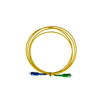 Cordon de brassage fibre optique SC APC SC UPC LC APC monomode 9/125μm G652D LSZH Simplex à faible perte d'insertion
