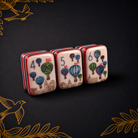 Jeu de Mahjong américain de luxe Walk with Me, 160 tuiles, en acrylique 7 couches, gravé avec précision, jeu familial