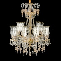 Lustre classique en verre de Murano, luminaires suspendus, lampe de décoration de luxe pour la maison