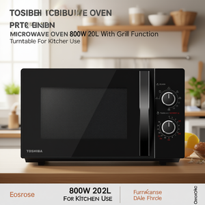 Toshiba Microwave <b>Oven</b> 800W 20L With Grill Function Turntable For Kitchen Use - Product Image 3