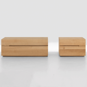 <span class=keywords><strong>Table</strong></span> de chevet en noyer noir massif Tatami |   Armoire de rangement de chevet à profil bas |   <span class=keywords><strong>Table</strong></span> de chevet assortie au lit au sol - Product Image 5