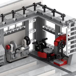 Série City Street View, atelier de réparation automobile Leguoguo MOC4062, jouets en plastique, blocs de construction, briques, 14 ans et plus, jouet - Product Image 3