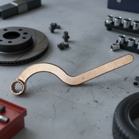 Clé à anneau à rayons en bronze d'aluminium non scintillante de qualité industrielle, 14 mm, certifiée OEM par Oak Brand, garantie 2 ans