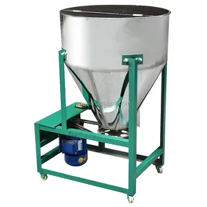 3kW 100Kg Rvs Kleur Elektrische Verticale Mixer Voedergranen Zaad Poeder Deeltje Mengmachine