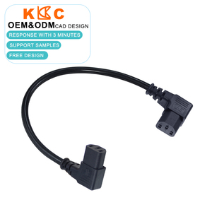 Compact 90 Degree C13 AC Power Cord for Wall Mounted Monitor Space Constrained Setup - Product Image 4