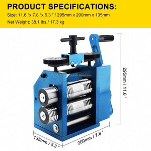 Hand Crank Equipmentmanual Jewellery and Silver Platen Crimping Machinesemi-Circular Gold Plating <b>Tools</b> - Product Image 6