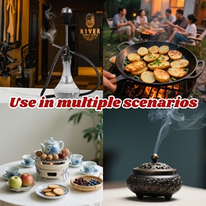 Firemax dài đốt Vòng than đen máy tính bảng ngay lập tức ánh sáng gỗ cứng làm cho <span class=keywords><strong>hookah</strong></span> Shisha hương - Product Image 6