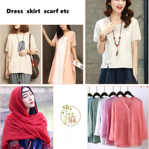 2026 新款柔软亚麻棉面料，用于正装衬衫 - 透气纯色平纹，可定制长度和颜色 - Product Image 6