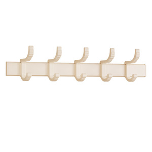 Wall Mounted Movable <b>Hook</b> Storage Rack Rectangle Aluminum Metal Organizer For <b>Kitchen</b> Bathroom Space Saving - Product Image 5
