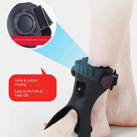 Orthèse réglable en plastique pour le soutien du pied, correcteur de pied tombant, repose-pieds d'inversion/eversion, fixation de la cheville, pour AVC et hémiplégie