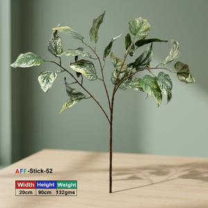 Planta Artificial de Hojas Verdes Pequeñas, Planta Colgante de Plástico, Planta Perenne AFF Stick -52 - Product Image 2