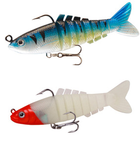 Vente en gros de leurres souples en PVC de 9 cm et 17 g, type wobbler, <span class=keywords><strong>pour</strong></span> la pêche en mer depuis un bateau, <span class=keywords><strong>pour</strong></span> la pêche au bar et au <span class=keywords><strong>brochet</strong></span>, avec tête plombée. - Product Image 2