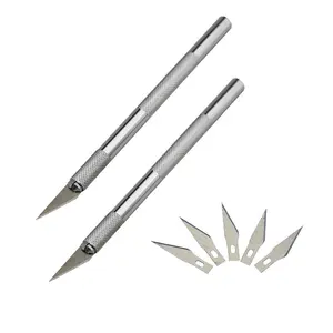 Aluminum alloy carving pen for students Metal DIY carving knife suit Hand account Paper Cuttings knife