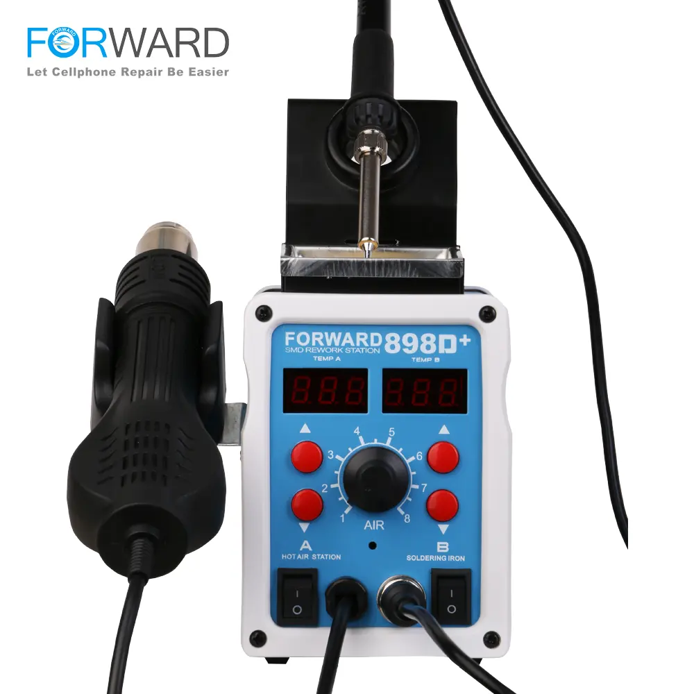 Цифровая паяльная станция FORWARD 898D + для SMD SMT материнской платы IC, паяльная сварка