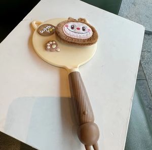 Espejo Cosmético de Mano <span class=keywords><strong>Megan</strong></span> Bubble Mart Labubu, Espejo de Maquillaje con Diseño de Conejita de Dibujos Animados, Espejo de Retoque Labubu para Muñecas - Product Image 2