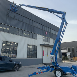 T-004 China Track Crawler Spider Boom Lift Platform <strong>Tracked</strong> Man Price Telescoping Lift <strong>Cherry</strong> <strong>Picker</strong> for <strong>Sale</strong> Control Remote - Product Image 3