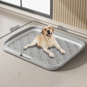 Extra-Large Dog Toilet with Column - High-Rim Splash-Proof Pee Pad Tray for All Dogs Wholesale - Product Image 3