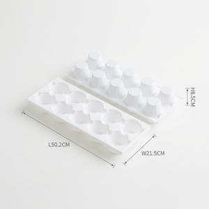 Custom Design <strong>Disposable</strong> PET 6 Cavity Clear <strong>Plastic</strong> Food Grade Pastry <strong>Dessert</strong> Big <strong>Tray</strong> Packaging Cakes Sandwich Snow Rectangle - Product Image 2