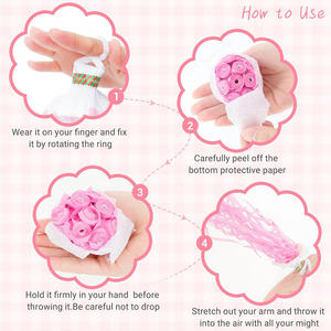 Decoraciones de fiesta de revelación de género más vendidas azul y rosa cinta de 30 cabezas <span class=keywords><strong>Granada</strong></span> serpentinas lanzadas a mano Baby Shower - Product Image 4