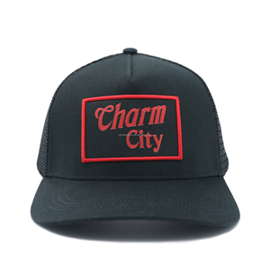 Casquette de camionneur personnalisée OEM de haute qualité à 5 panneaux, style streetwear, avec logo brodé, unisexe, pour l'extérieur, en vente - Product Image 1