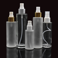 Emballage de luxe pour soins de la peau 10ml 15ml 20ml 30ml 50ml 100ml 120ml 150ml Bouteilles à pompe givrées en verre pour huile essentielle et lotion