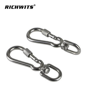 Free Sample Stainless Steel <b>Dog</b> <b>Leash</b> Buckle Universal Figure-Eight Pet <b>Leash</b> Connector with Rotating Ring Pet <b>Leash</b> Accessory - Product Image 1