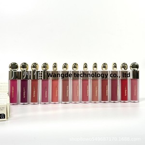 Gloss à lèvres velours, non-collant, longue tenue, waterproof, couleur intense, végan, sans cruauté, maquillage pour les lèvres, cosmétiques - Product Image 2