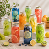 Bouteilles en plastique PET transparentes de 650 ml, marque Yaode, avec opercule à anneau, sérigraphiées, faciles à ouvrir, pour jus et boissons