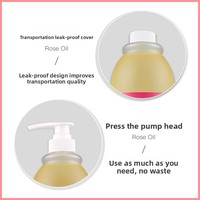 Huile de massage corporel et visage 1L pour salon de beauté - Huiles essentielles de rose, lavande et arbre à thé - 100% huile végétale pure, contrôle du sébum et hydratation