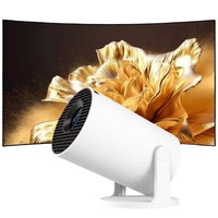 Mini projecteur HY300Pro+ Android 14 720P 170 ANSI, projecteur de cinéma maison portable, cadeau de Noël pour le divertissement familial