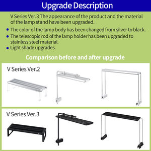 WEEK AQUA V Series Acuario Planta Grow LED Light WRGB espectro completo LED Acuario Luz con control remoto para plantas acuáticas - Product Image 6