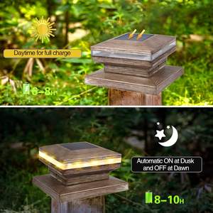 Capuchon <span class=keywords><strong>de</strong></span> poteau solaire poteau <span class=keywords><strong>de</strong></span> clôture extérieur capuchons <span class=keywords><strong>de</strong></span> coquille <span class=keywords><strong>de</strong></span> grain <span class=keywords><strong>de</strong></span> bois pour terrasse, poteaux en bois décoratifs <span class=keywords><strong>de</strong></span> patio - Product Image 6