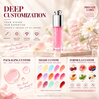 RTS 3ml Plumping Lip Oil Hoge Glans Hydraterende Kleurveranderende Fruit Gloss Lage MOQ 3 stuks Groothandel Aangepast Logo