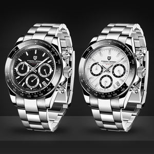Reloj de Cuarzo <span class=keywords><strong>Pagani</strong></span> Design 1644 Estilo Panda a Bajo <span class=keywords><strong>Precio</strong></span> para Hombre, Cronógrafo de Lujo con Calendario, Acero, Envío Directo, Relojes Deportivos para Hombre - Product Image 4