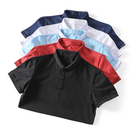 Usine de vêtements chinoise OEM, polos pour hommes à manches courtes 100% polyester