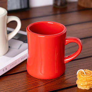 แก้วเซรามิกสีดำขาว แก้วเดี่ยว ใช้กับไมโครเวฟได้ ใช้ซ้ำได้ สำหรับกาแฟ ชา อาหารเช้า ของขวัญ - Product Image 2