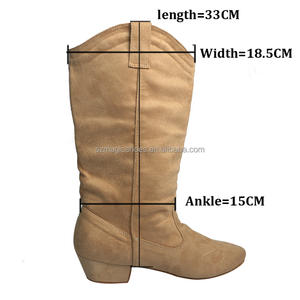 Vendita calda grigio rosso nero giallo tacco basso tessuto scamosciato Sole donne stivali da ballo Salas sala da ballo per signora scarpe da ballo stivali in viola - Product Image 5