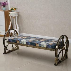 New Retro Metal Iron Spray <b>Paint</b> Waiting Sofa Chair Personalized Customer Seat For Beauty Hair Salon - Product Image 5